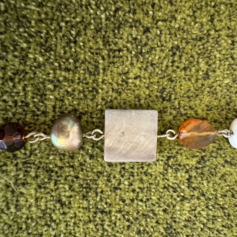Freshwater pearl and mother of pearl necklace - Picture 5 of 5